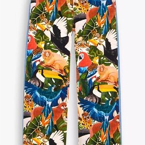FARM Rio Multicolor Animal Print Straight Leg Jeans